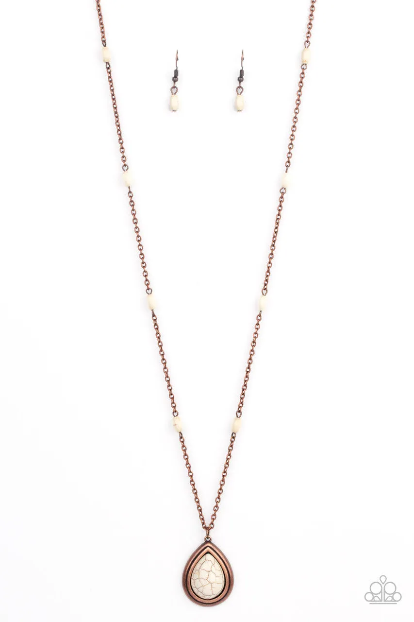 Go Tell it on the MESA Copper Paparazzi Necklace
