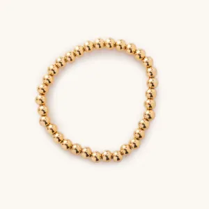 Gold Ball Bracelet 6mm