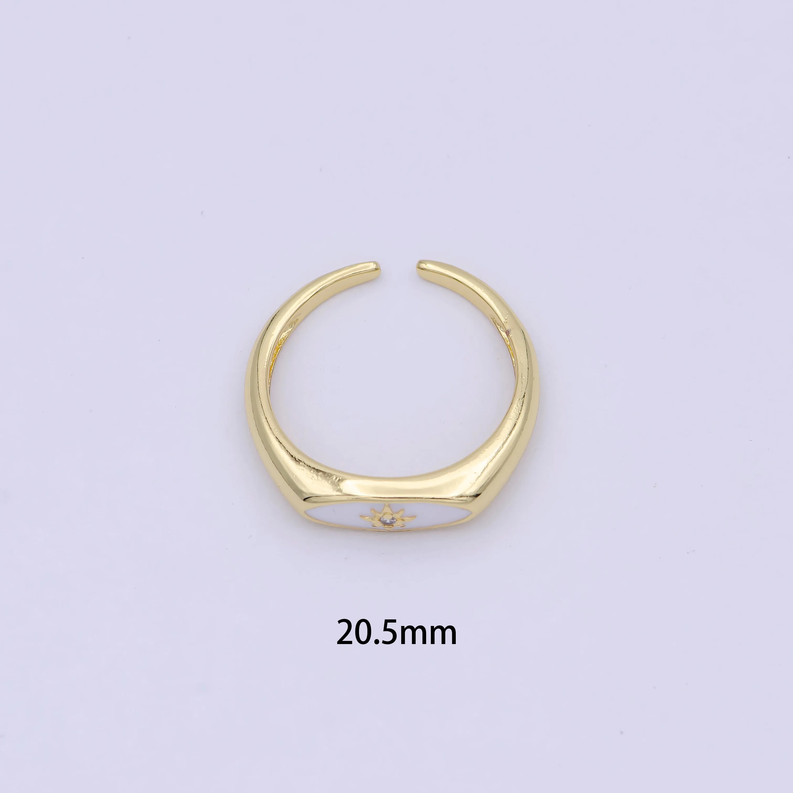 Gold Filled Star Signet Gold • Ring Dainty Band Minimalist • Open Adjustable Ring Stackable Simple Minimalistic S-379 ~ S-381