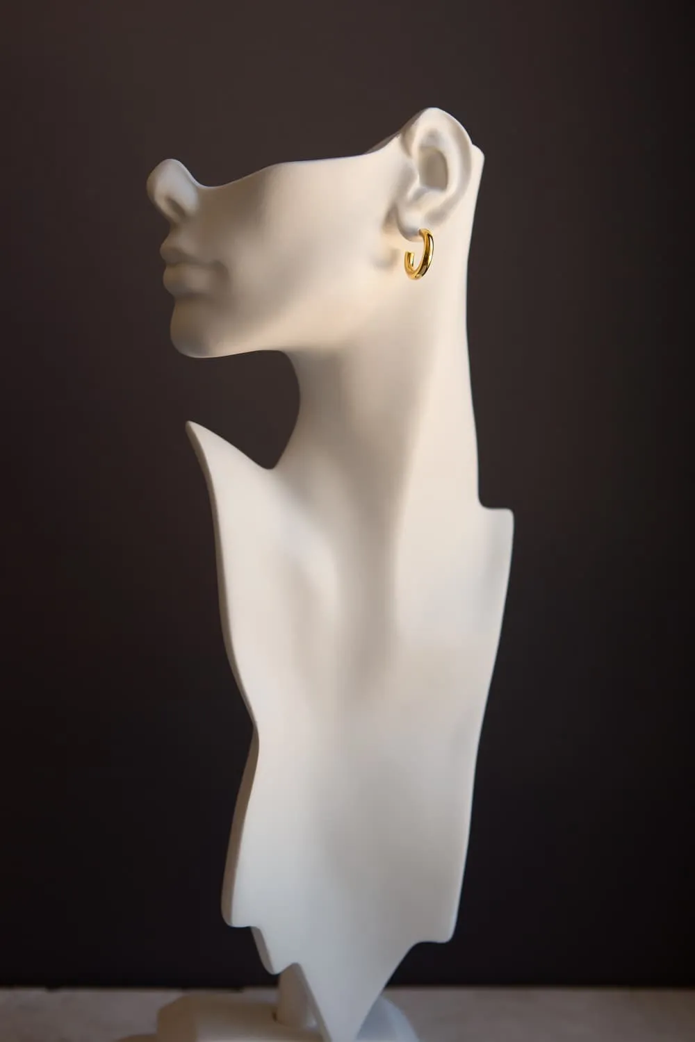 Gold Mini Thick Hoop Earrings