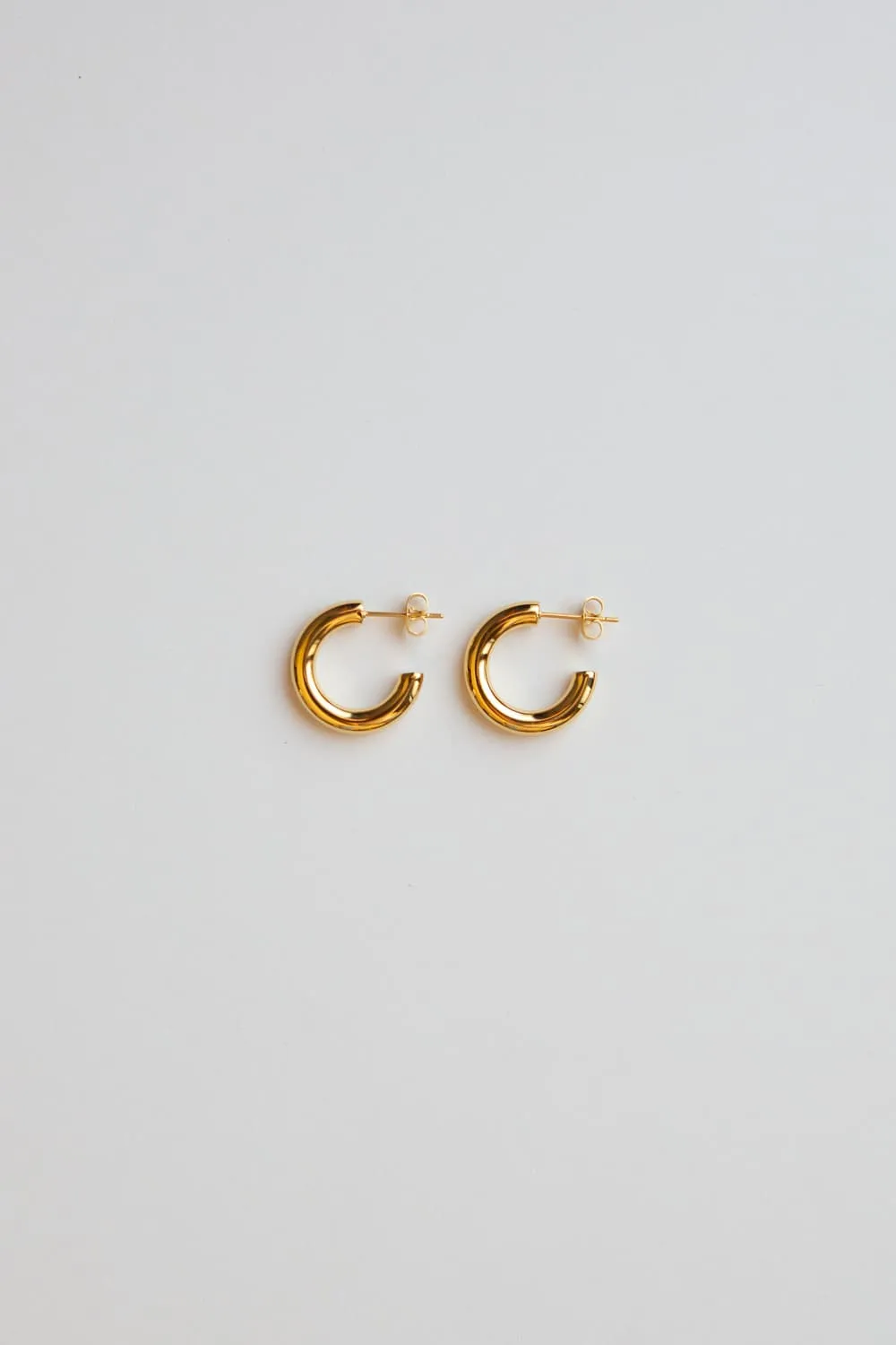Gold Mini Thick Hoop Earrings