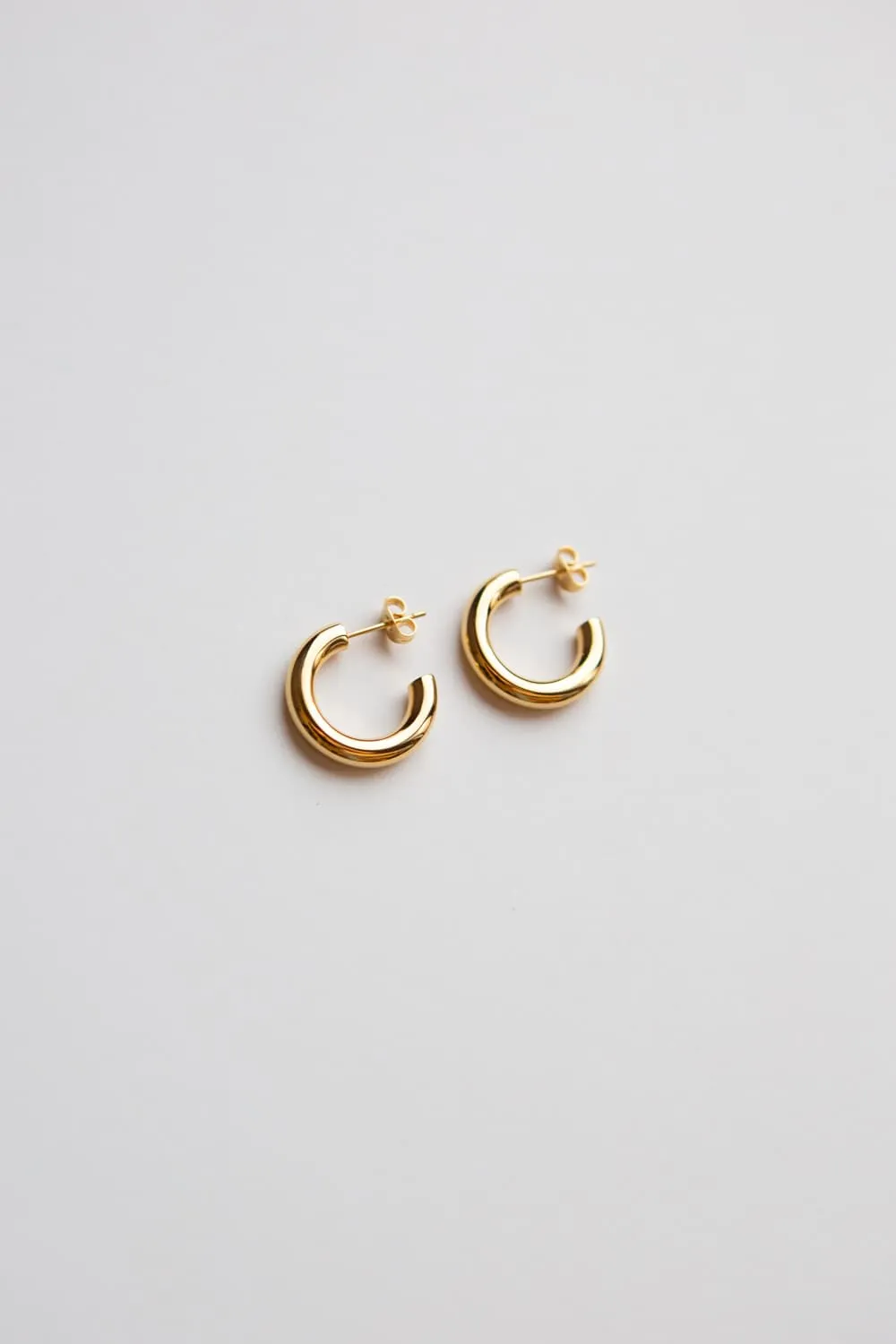 Gold Mini Thick Hoop Earrings