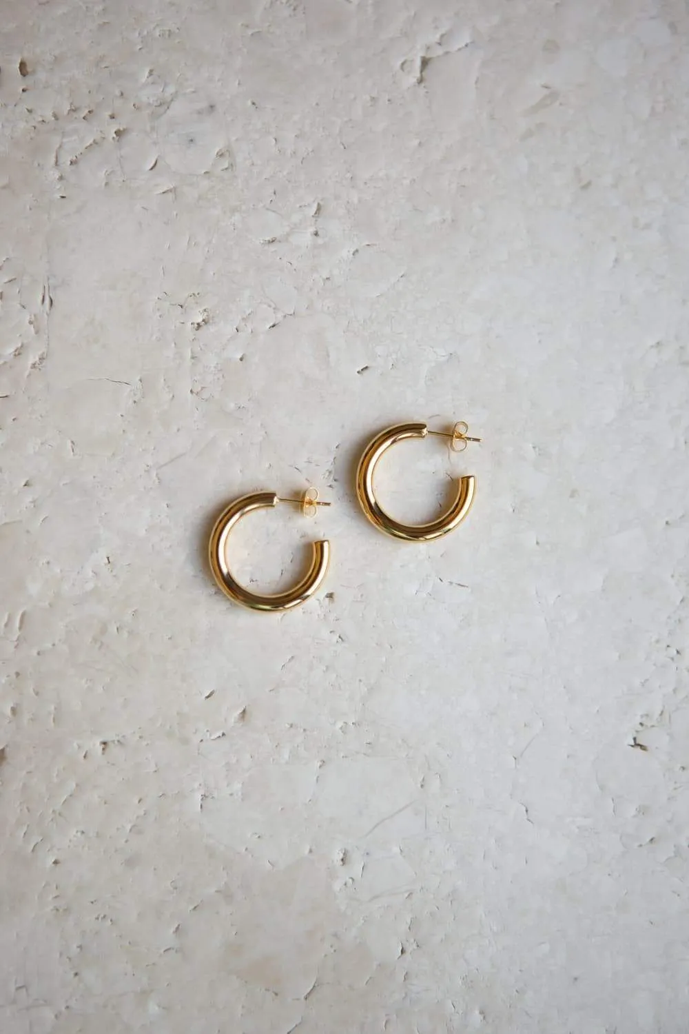 Gold Mini Thick Hoop Earrings