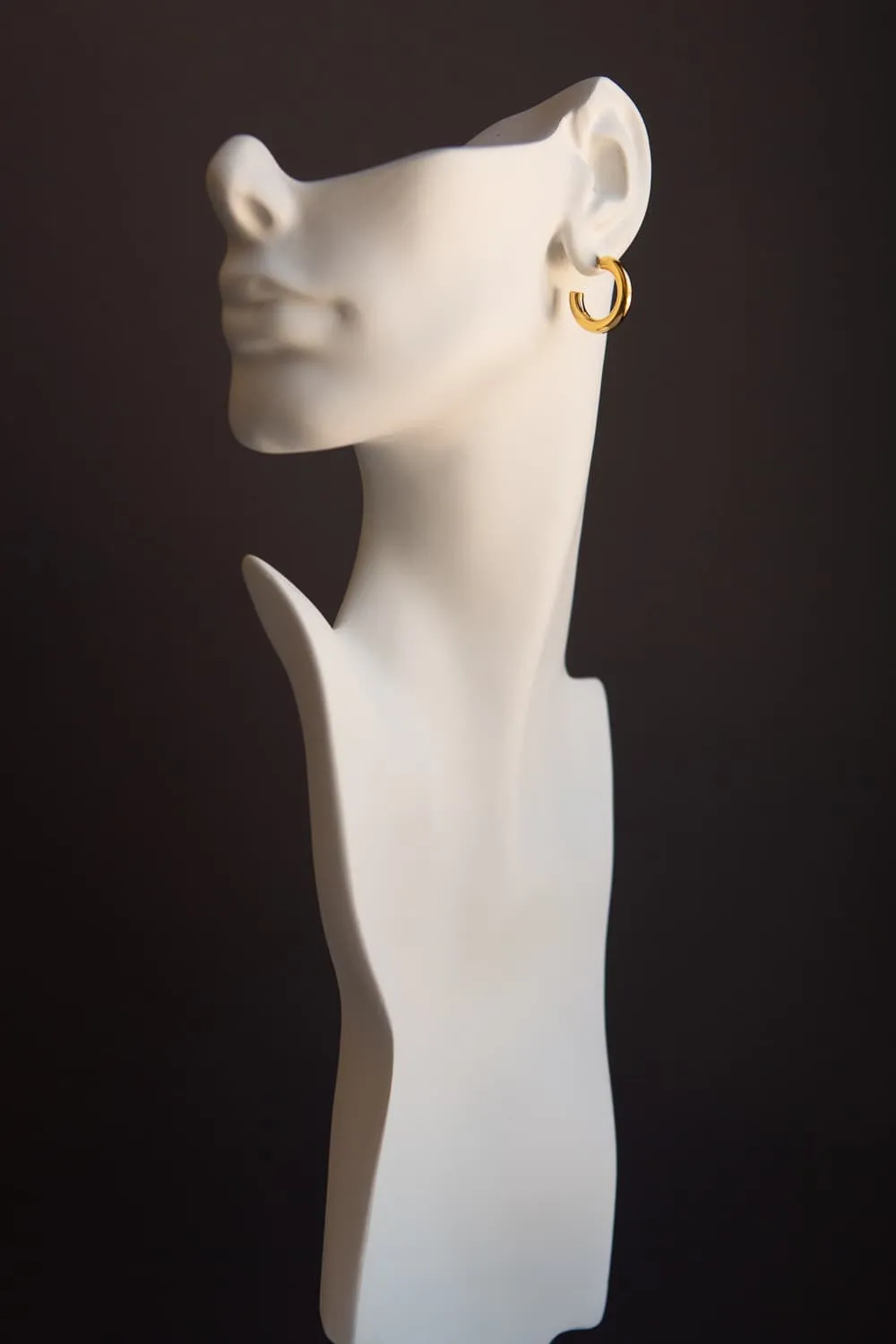Gold Mini Thick Hoop Earrings
