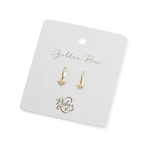 GOLDEN BEE HOOP EARRINGS