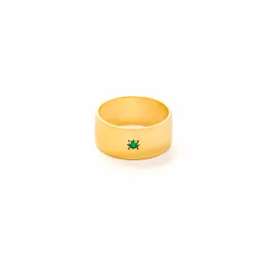 Green Onyx Sigaro Ring