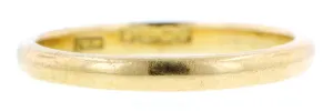 Half Round Gold Wedding Band