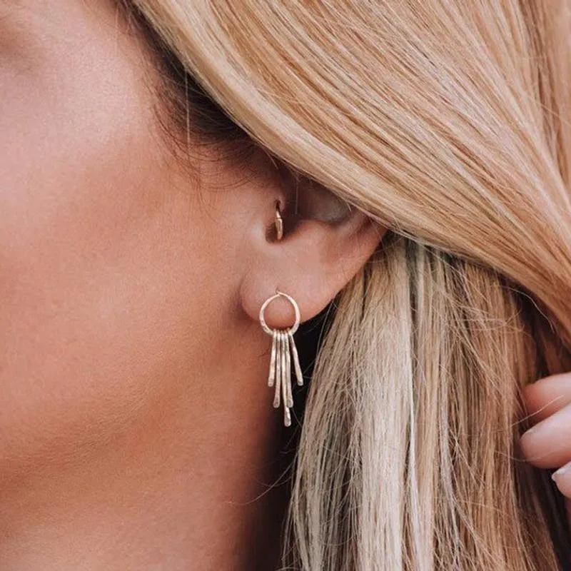 Hammered Fringe Studs