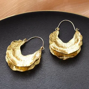 Hammered Hoop Earrings