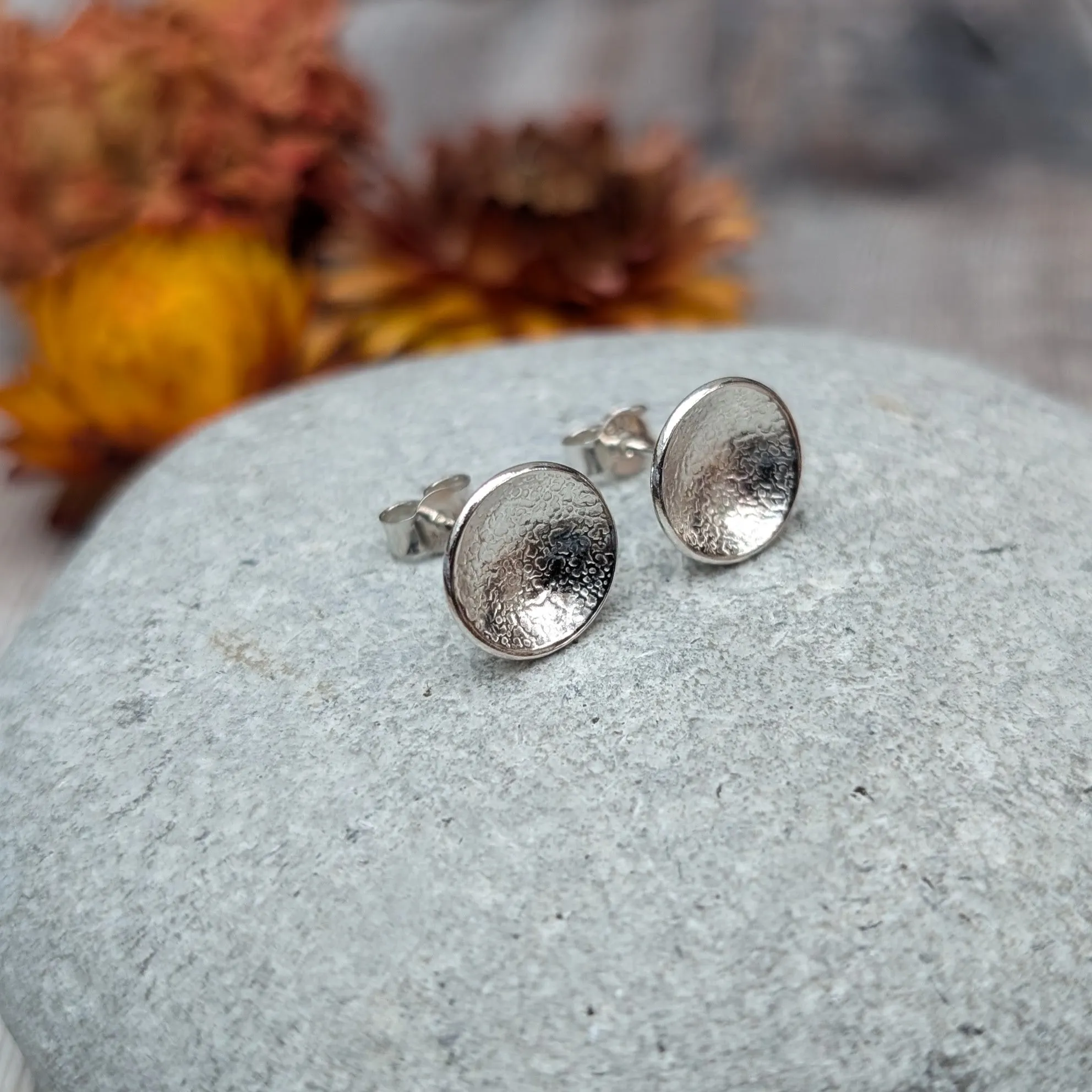 Hammered Stud Earrings