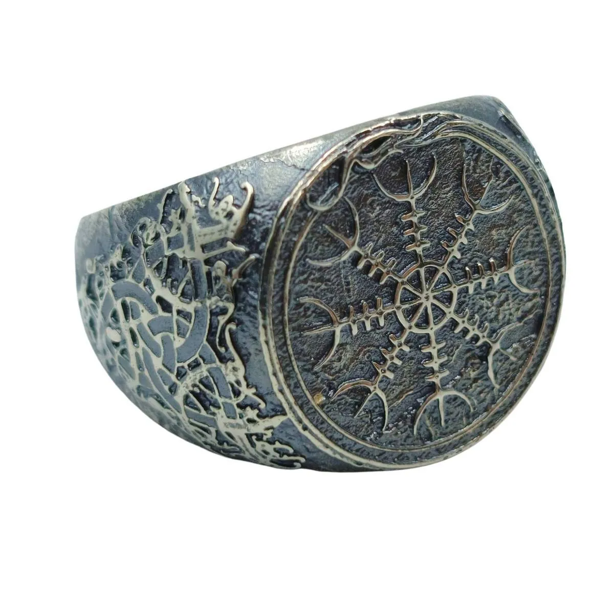 Helm of awe ring from silver 925