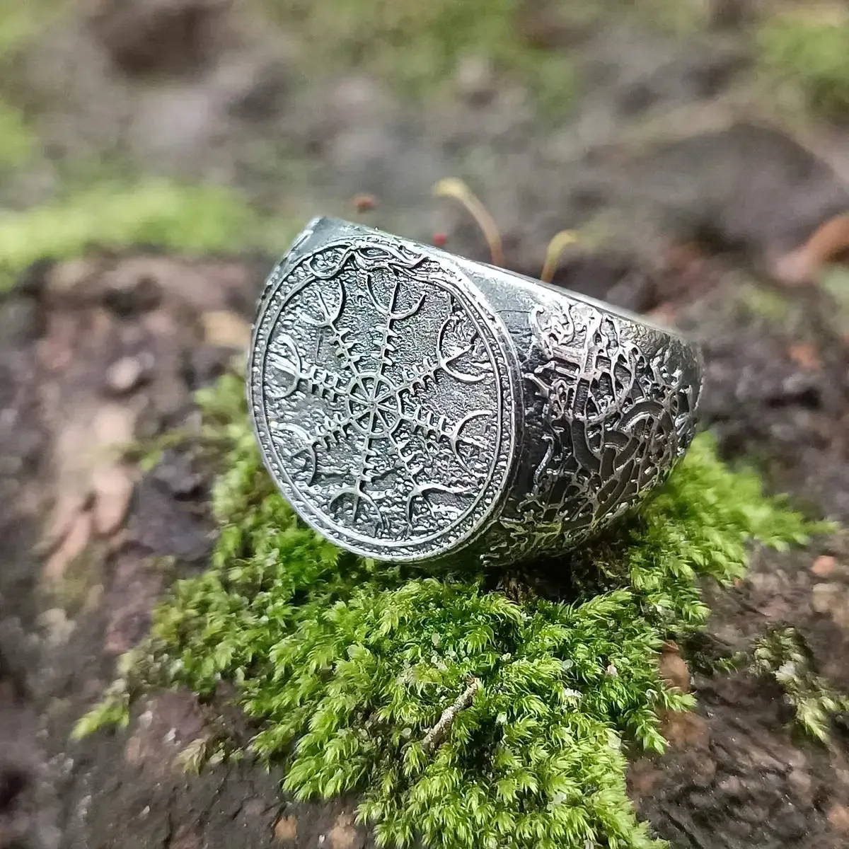 Helm of awe ring from silver 925
