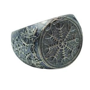 Helm of awe ring from silver 925
