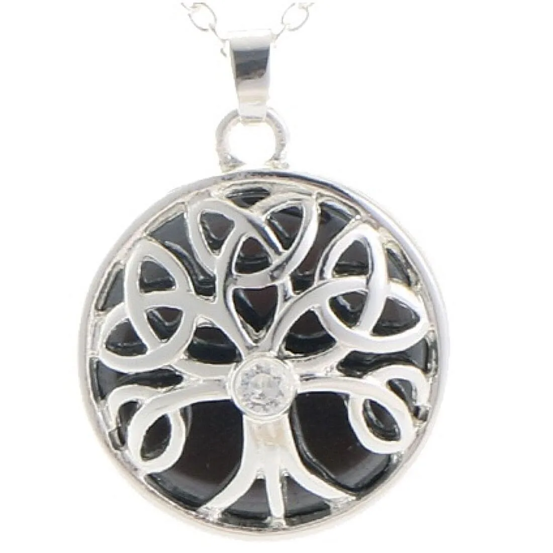 Hematite Stone Celtic Energy necklace
