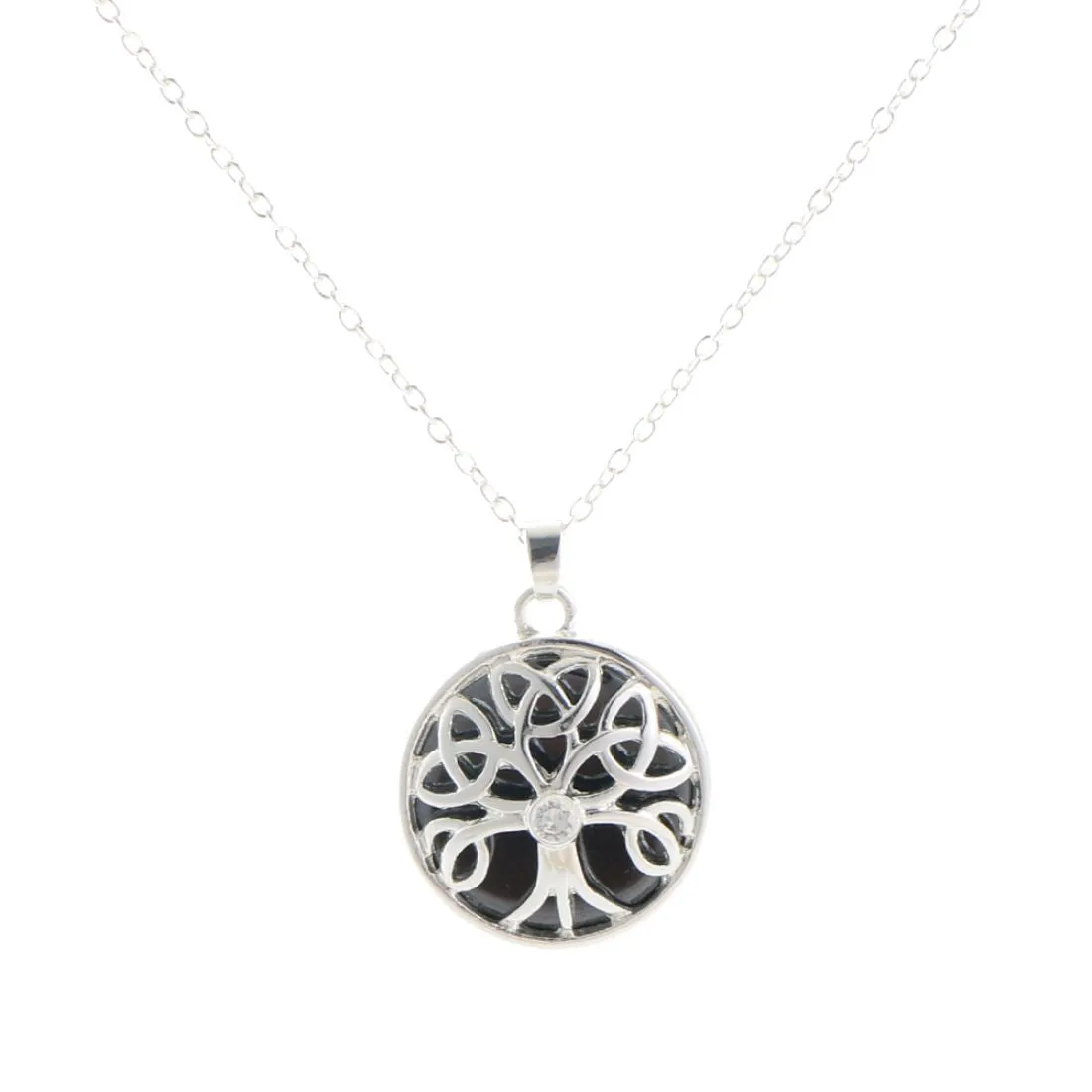 Hematite Stone Celtic Energy necklace