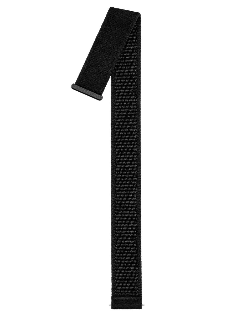Hirsch Velcro Black Nylon Quick Release Watch Strap