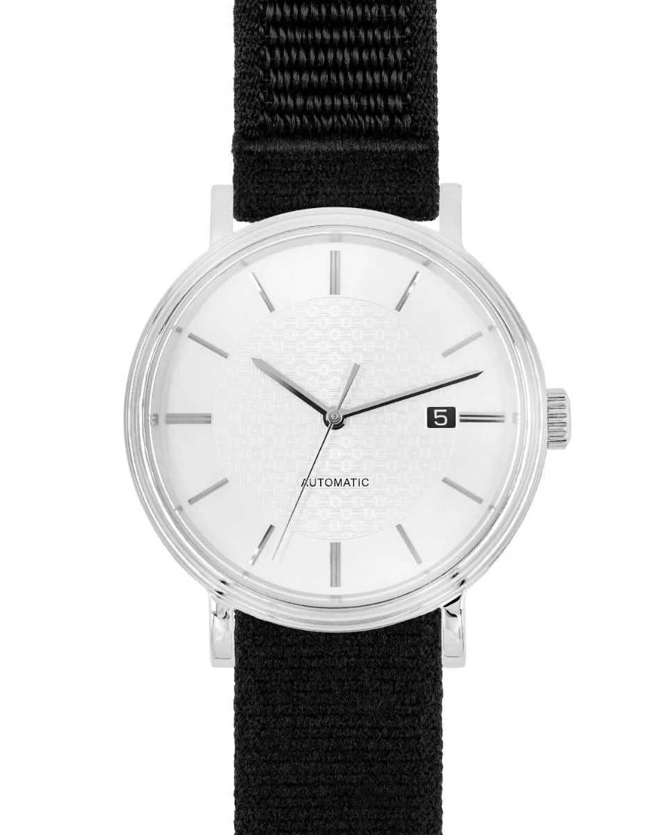 Hirsch Velcro Black Nylon Quick Release Watch Strap