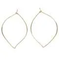 Hoop Earrings - Small Leaf - Silver