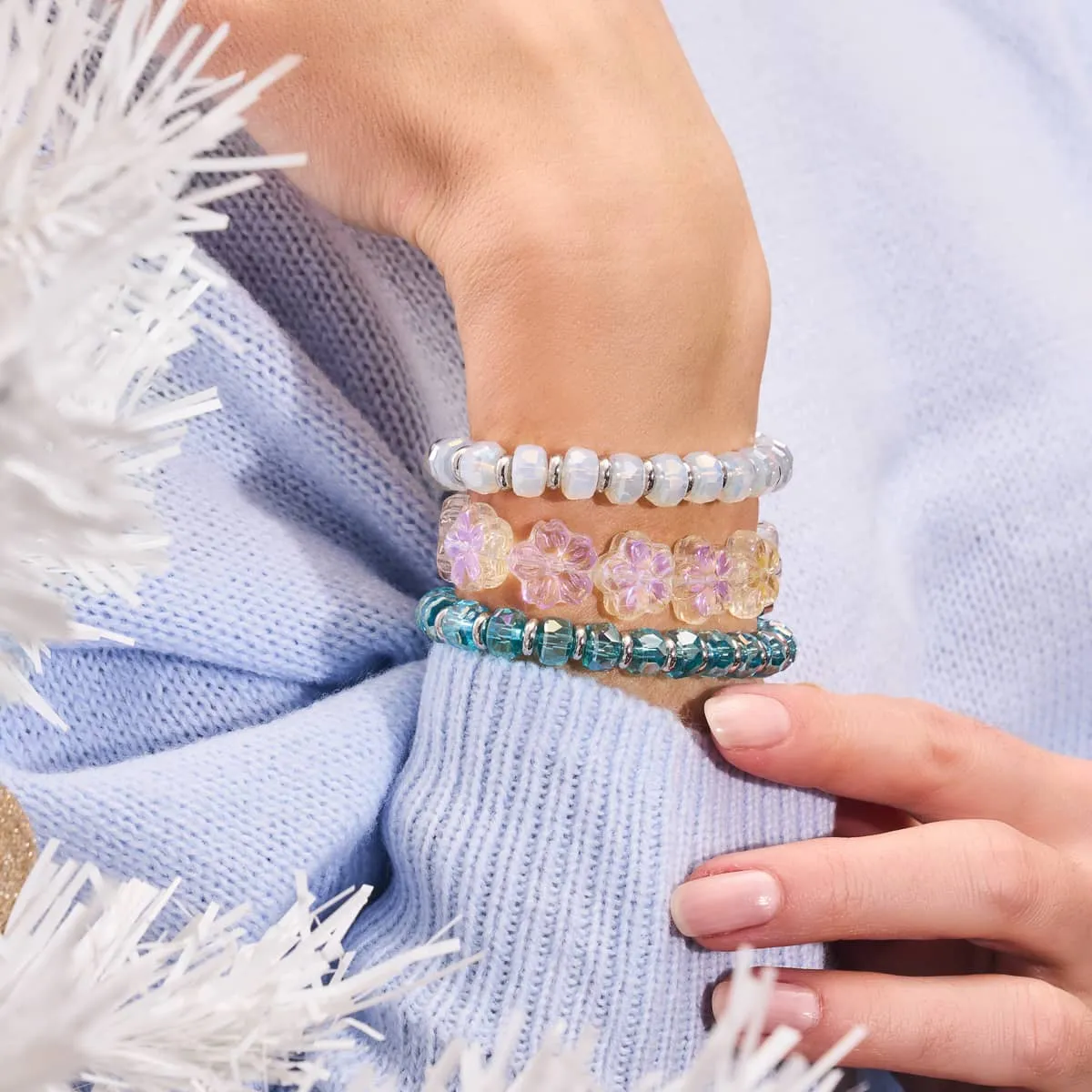 Ice Flowers | Fairy Glass Bracelet