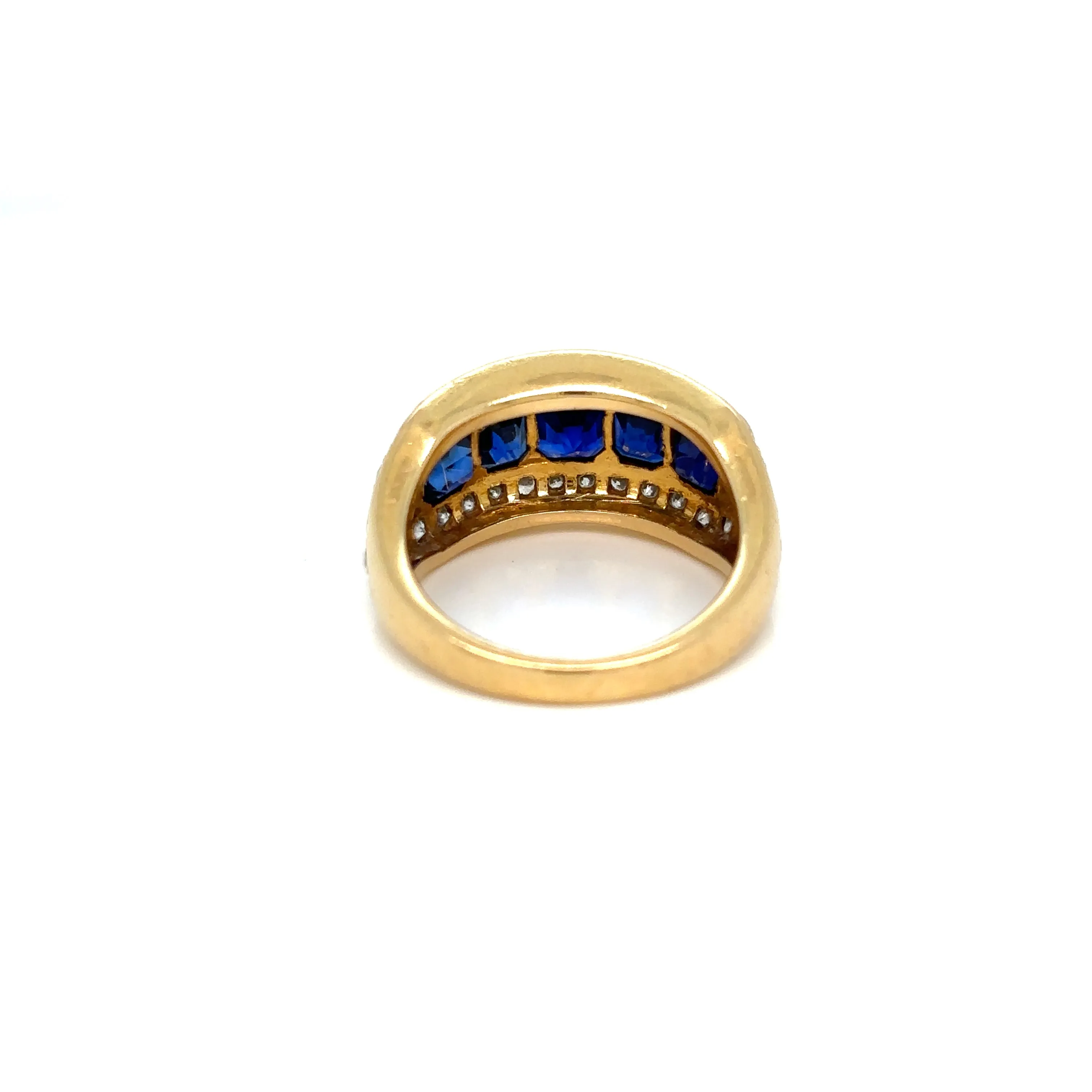 Illario Natural Sapphire Diamond Band Ring