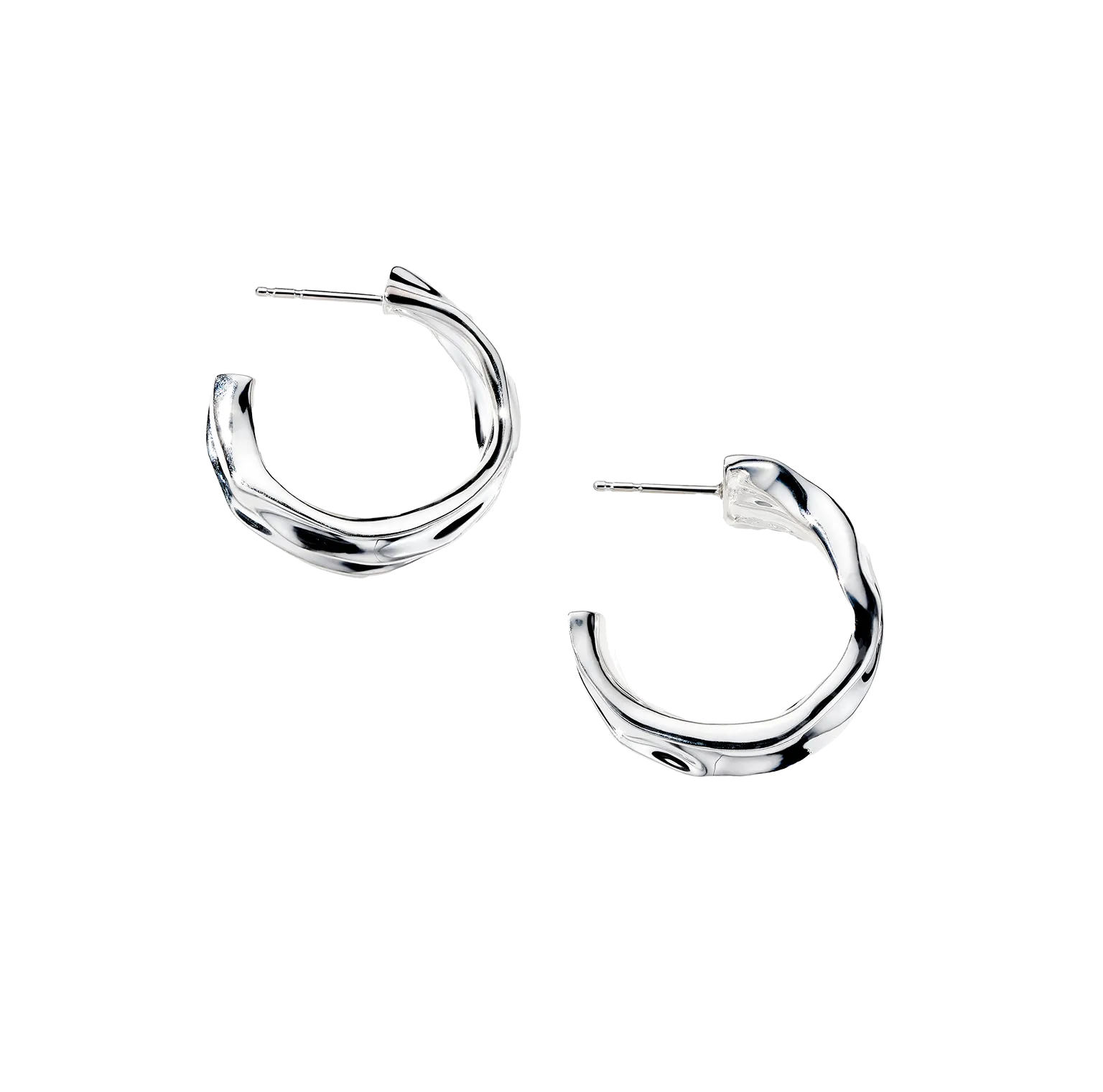 IPPOLITA Classico Sterling Silver Small Crush Hoop Earrings