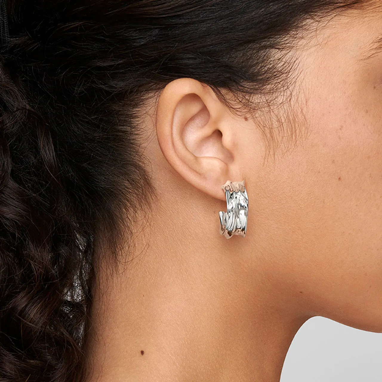 IPPOLITA Classico Sterling Silver Small Crush Hoop Earrings