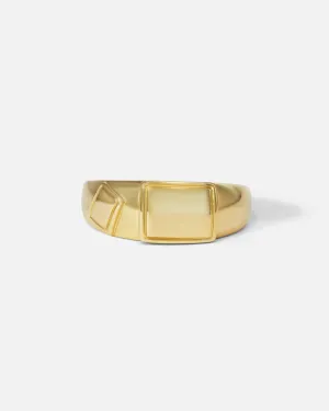 Janus Oval Signet Ring