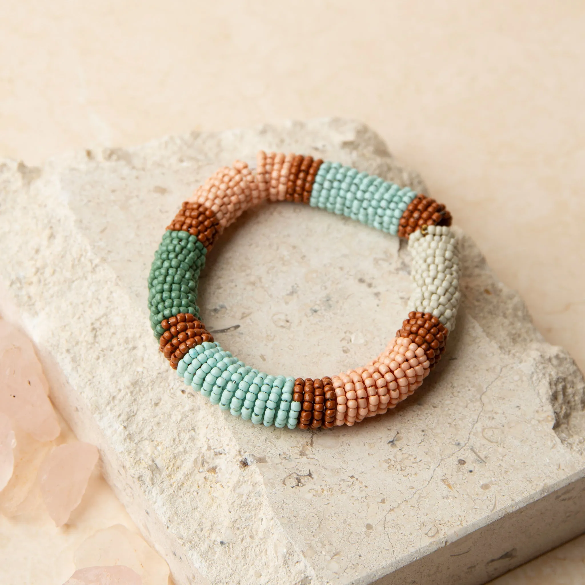 Kalea Elastic Seed Bead Bracelet