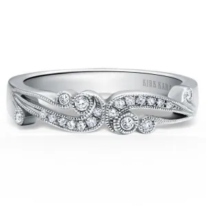 Kirk Kara "Angelique" Scrollwork Diamond Wedding Band