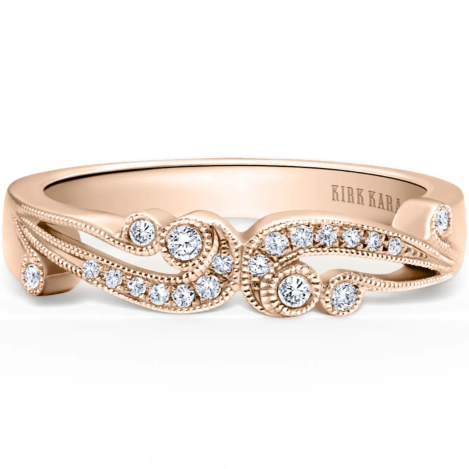 Kirk Kara "Angelique" Scrollwork Diamond Wedding Band