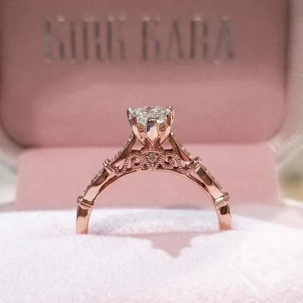 Kirk Kara "Stella" Pear Cut Diamond Engagement Ring