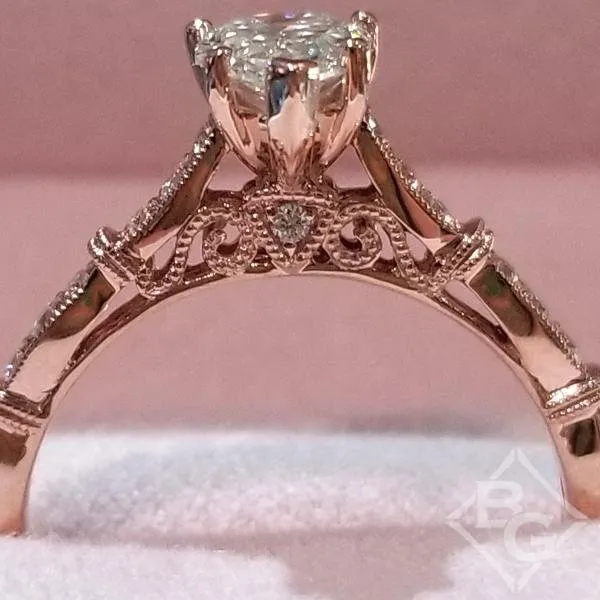 Kirk Kara "Stella" Pear Cut Diamond Engagement Ring
