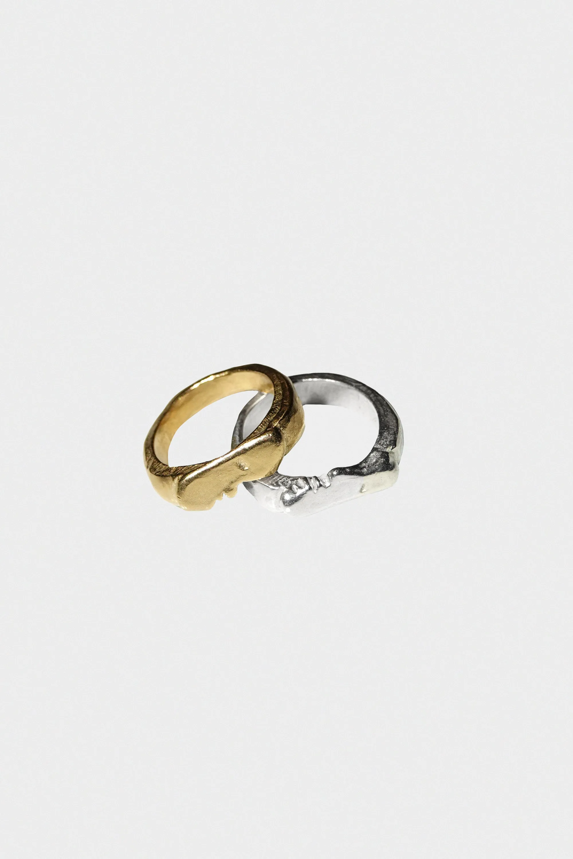 Kiss Rings in Sterling Silver & Gold