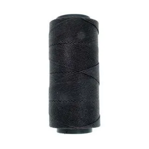 Knot It Waxed Brazilian Cord 1mm Black 144m Spool