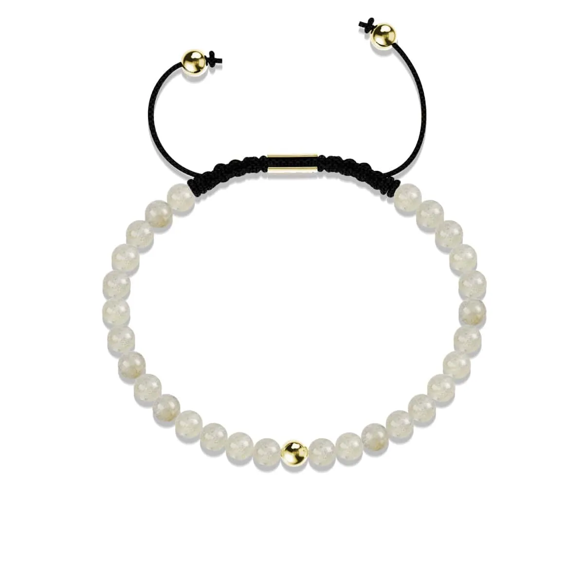 Labradorite | Gold Vermeil | Focus Gemstone Macrame Bracelet