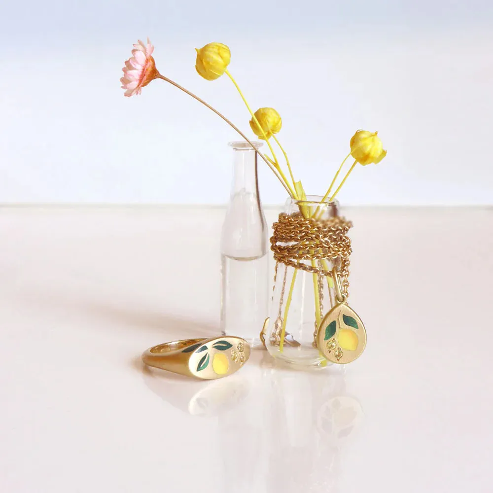 Lemon Signet Ring