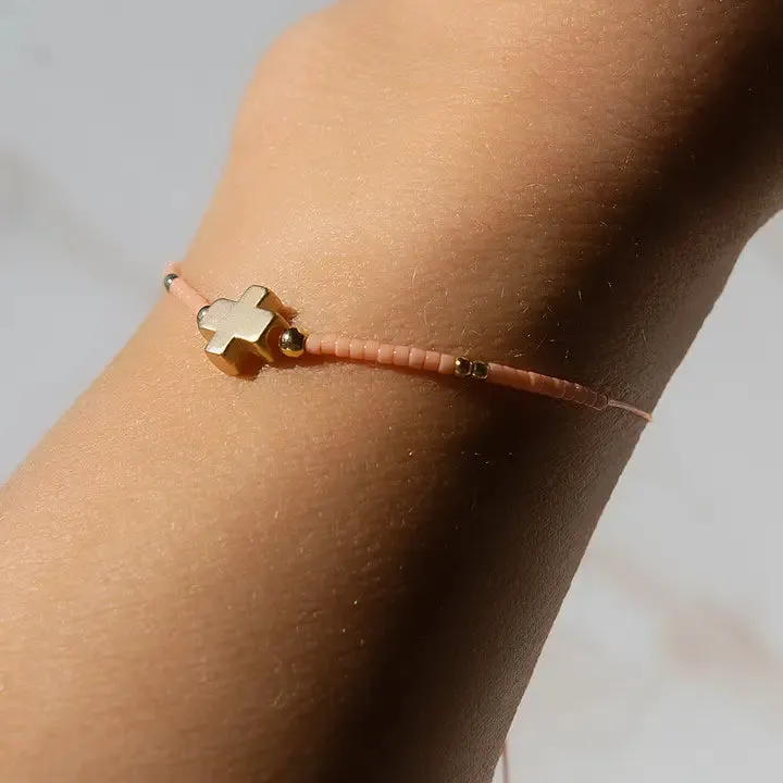 Let It Shine Beaded Cord Bracelet- Grace Upon Grace