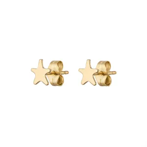 Little Star Studs in 14K Gold