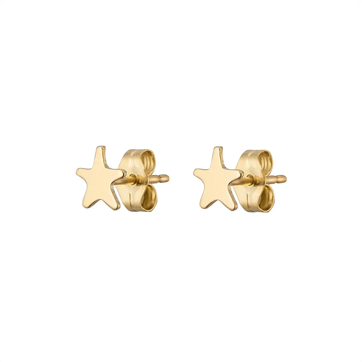 Little Star Studs in 14K Gold