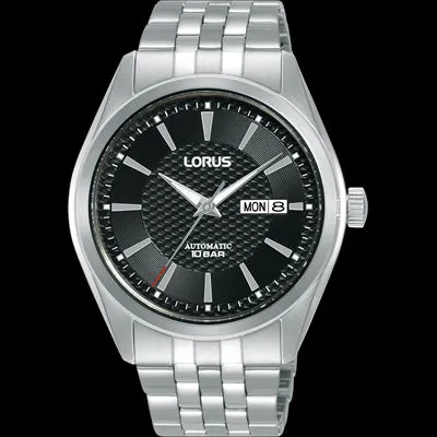 Lorus Mens 100M Watch Black Dial
