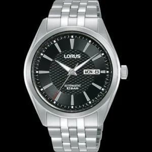 Lorus Mens 100M Watch Black Dial