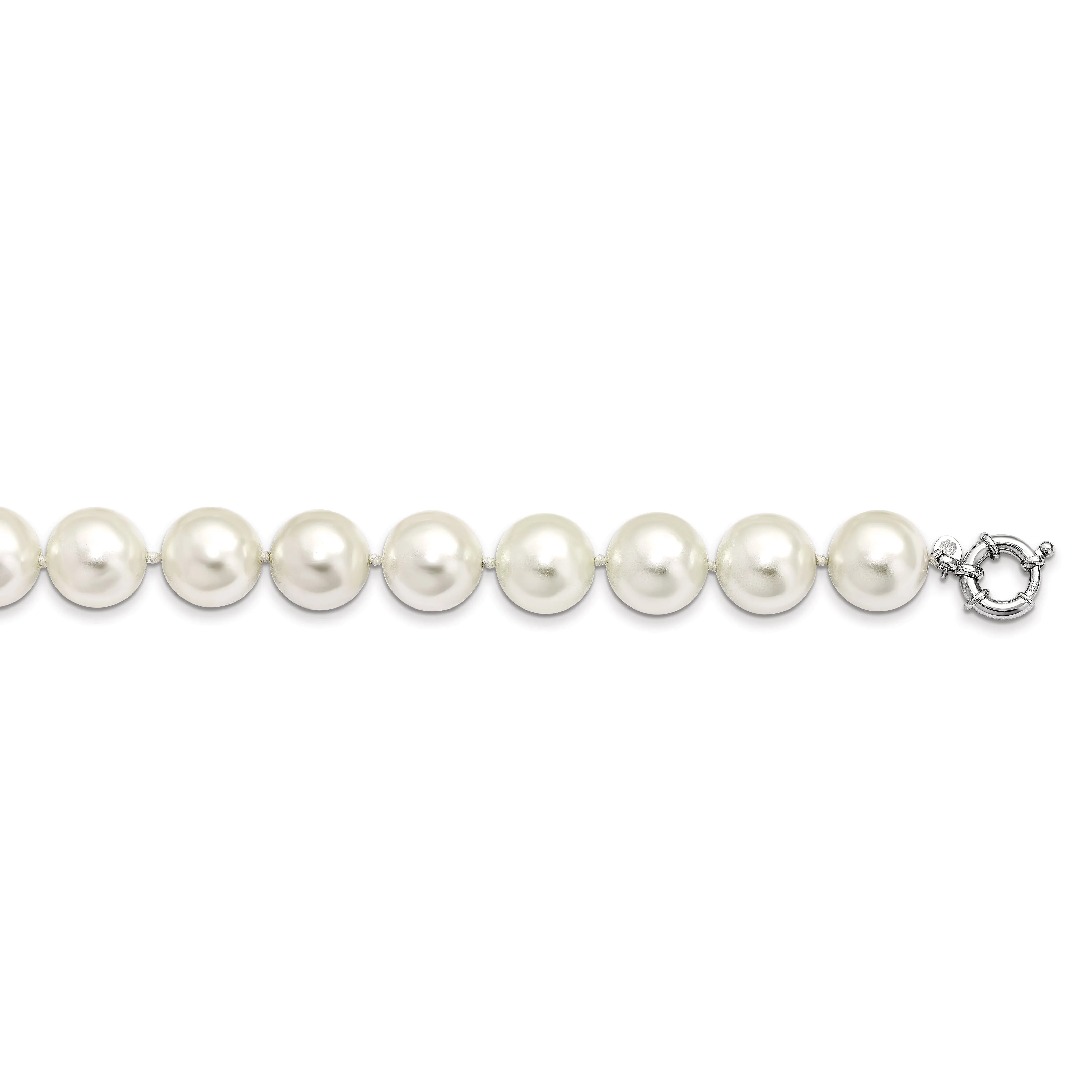 Majestik White Shell Pearl Necklace