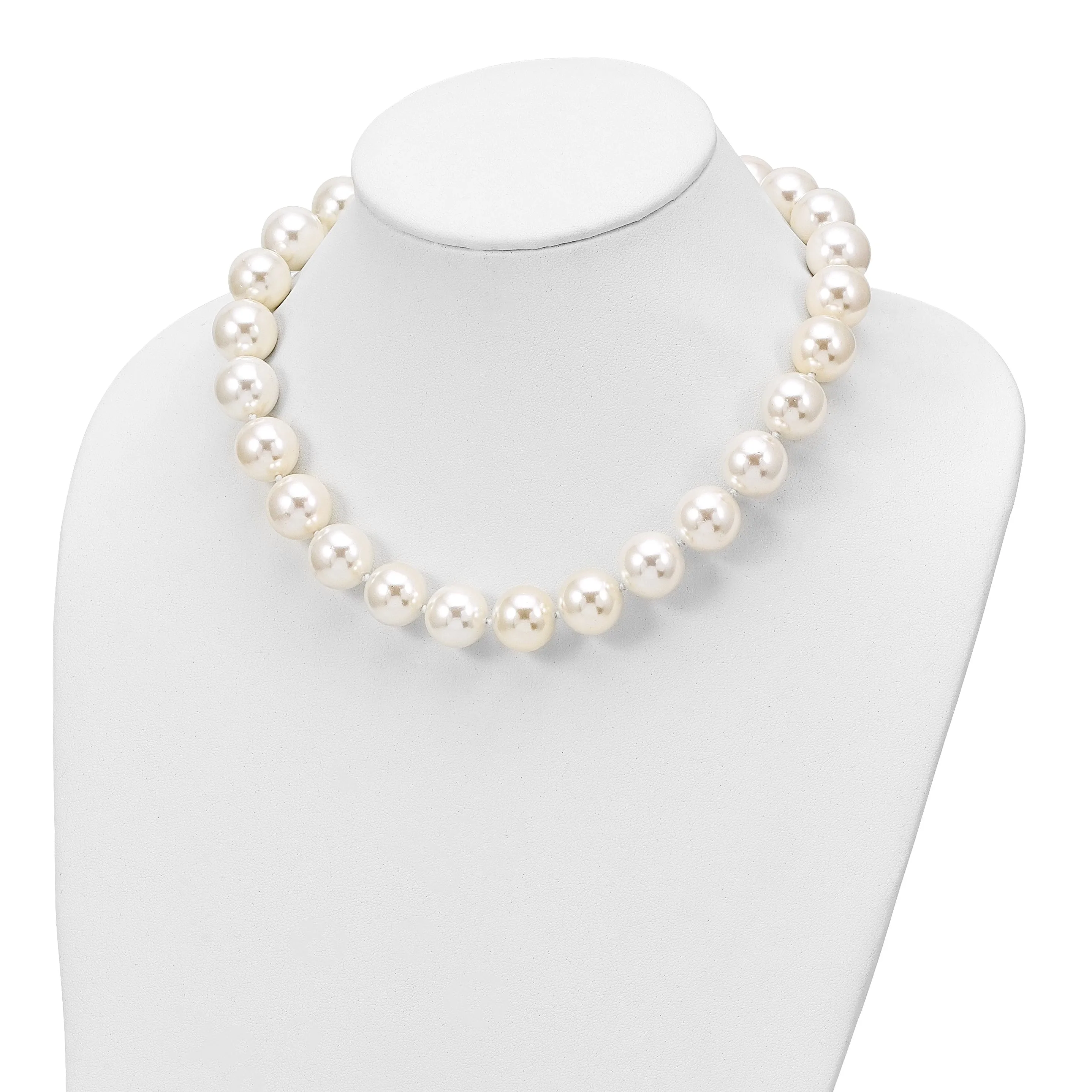 Majestik White Shell Pearl Necklace
