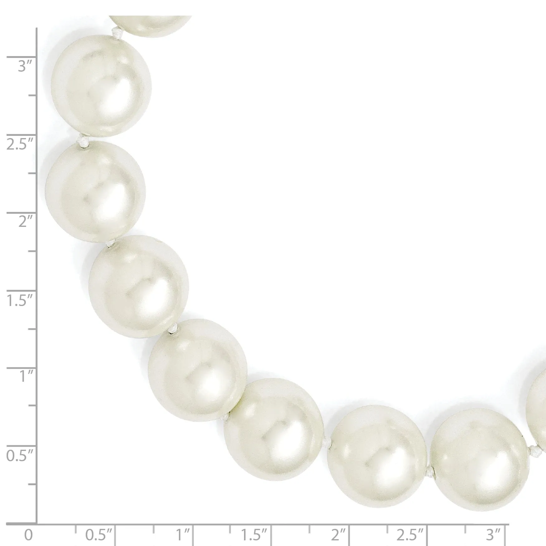 Majestik White Shell Pearl Necklace