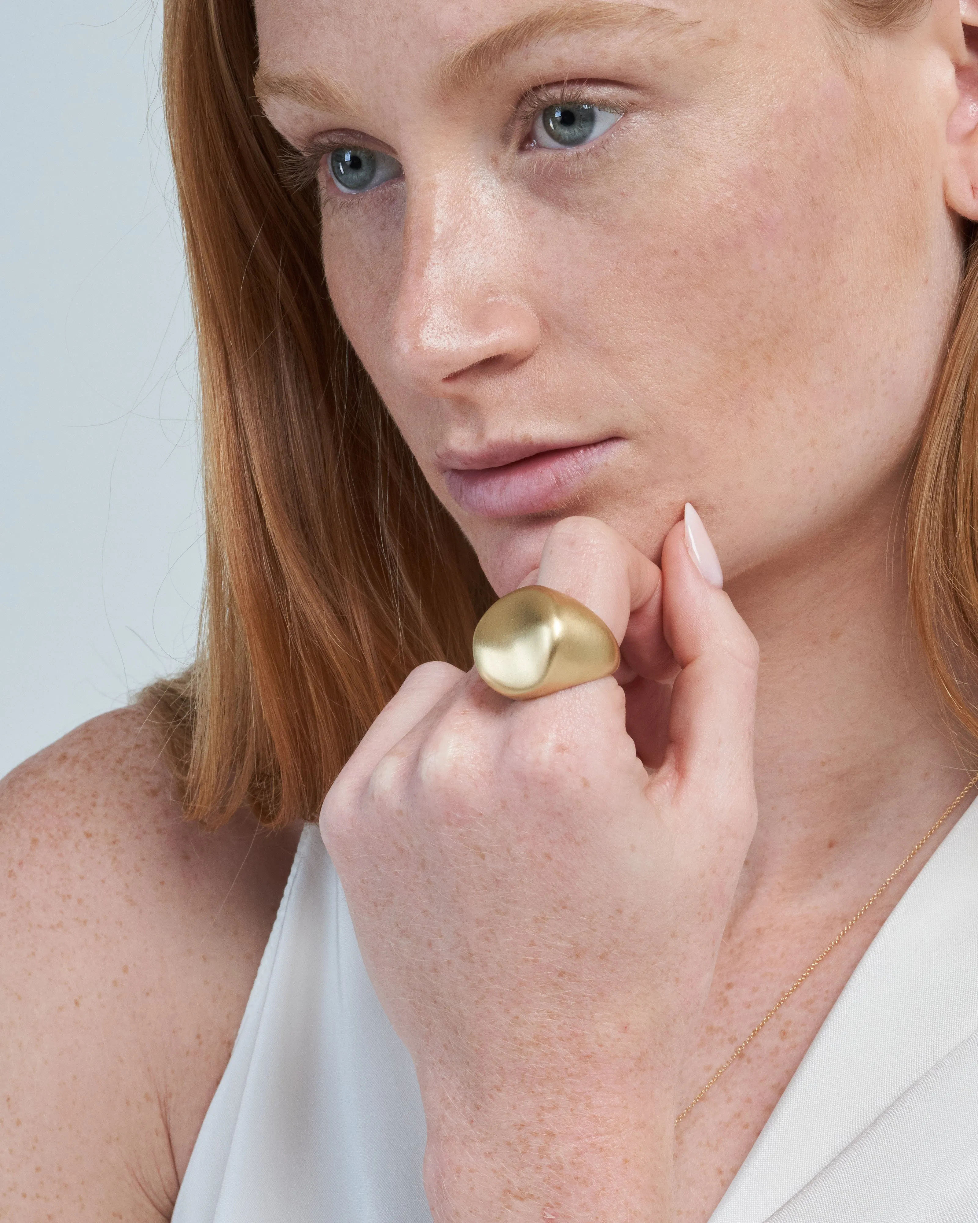 malak round ring - gold
