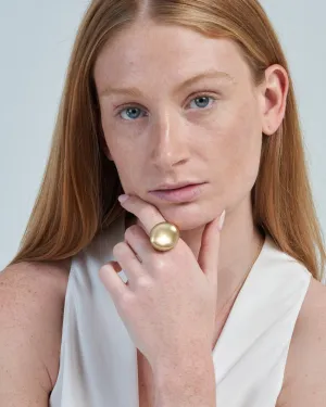 malak round ring - gold