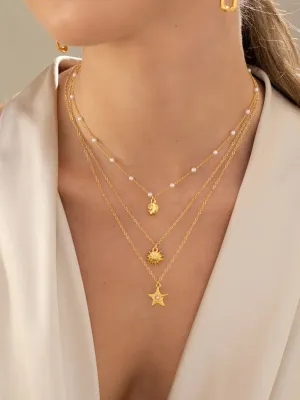 Marine Charms Necklace Set   Earrings