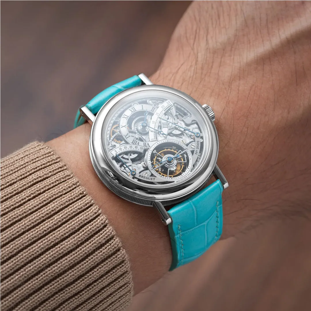 Matte Turquoise Alligator Signature Strap