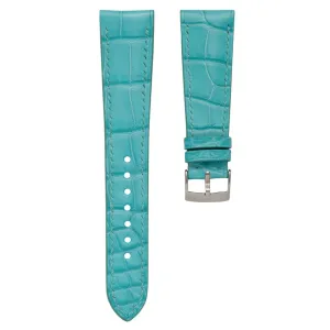 Matte Turquoise Alligator Signature Strap