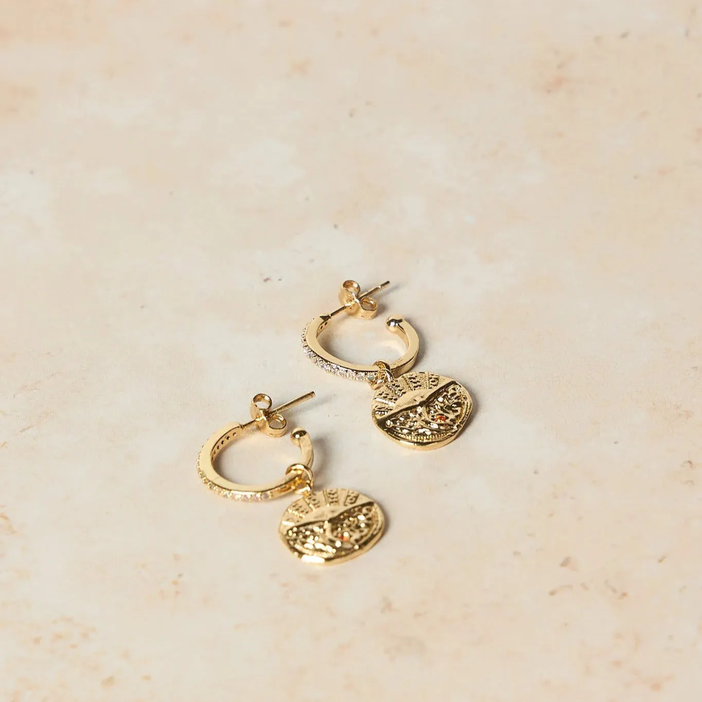 MAYA HOOP EARRINGS - GOLD